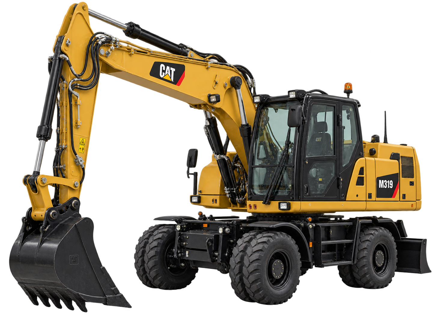 Колёсный экскаватор CAT M319 массой 18–20 тонн